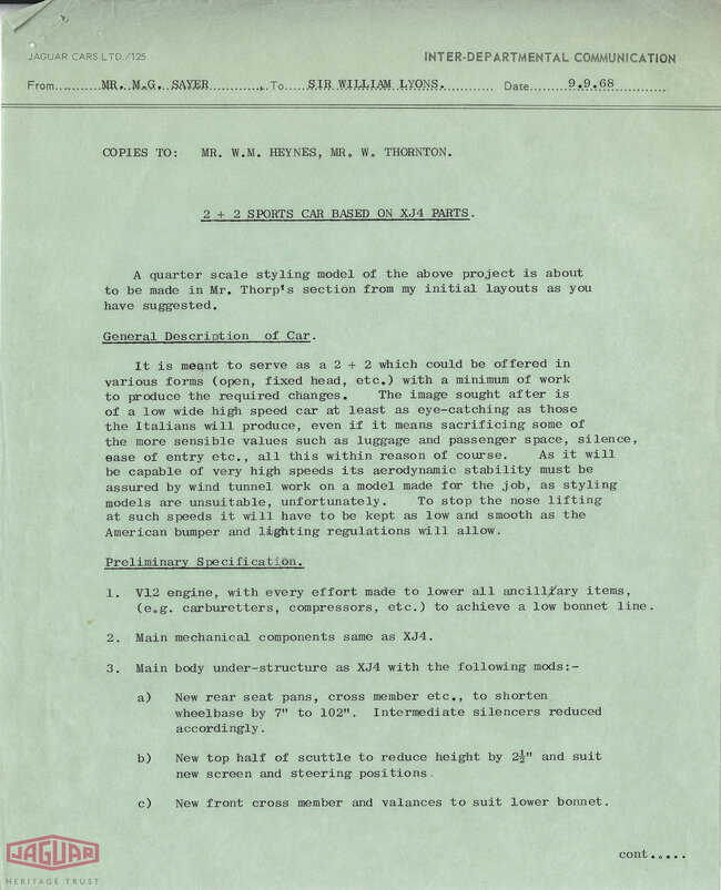 1968 Sayer SWL-024-164 (Internal Memo) #1