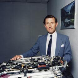 1981 Trevor Crisp with V12 HE engine B