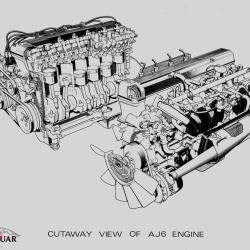 1983 AJ6  Engine Cutaway 321184 001