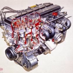 1990 AJ6 4L Engine Cutaway 1990-94