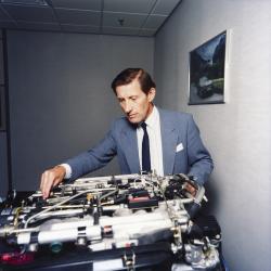 1981 Trevor Crisp with V12 HE engine A