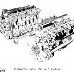 1983 AJ6  Engine Cutaway 321184 001
