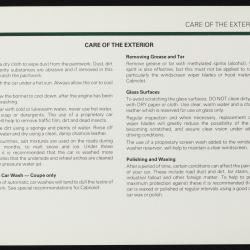1985 HB010 AKM9160 XJ S Owners Handbook 0056